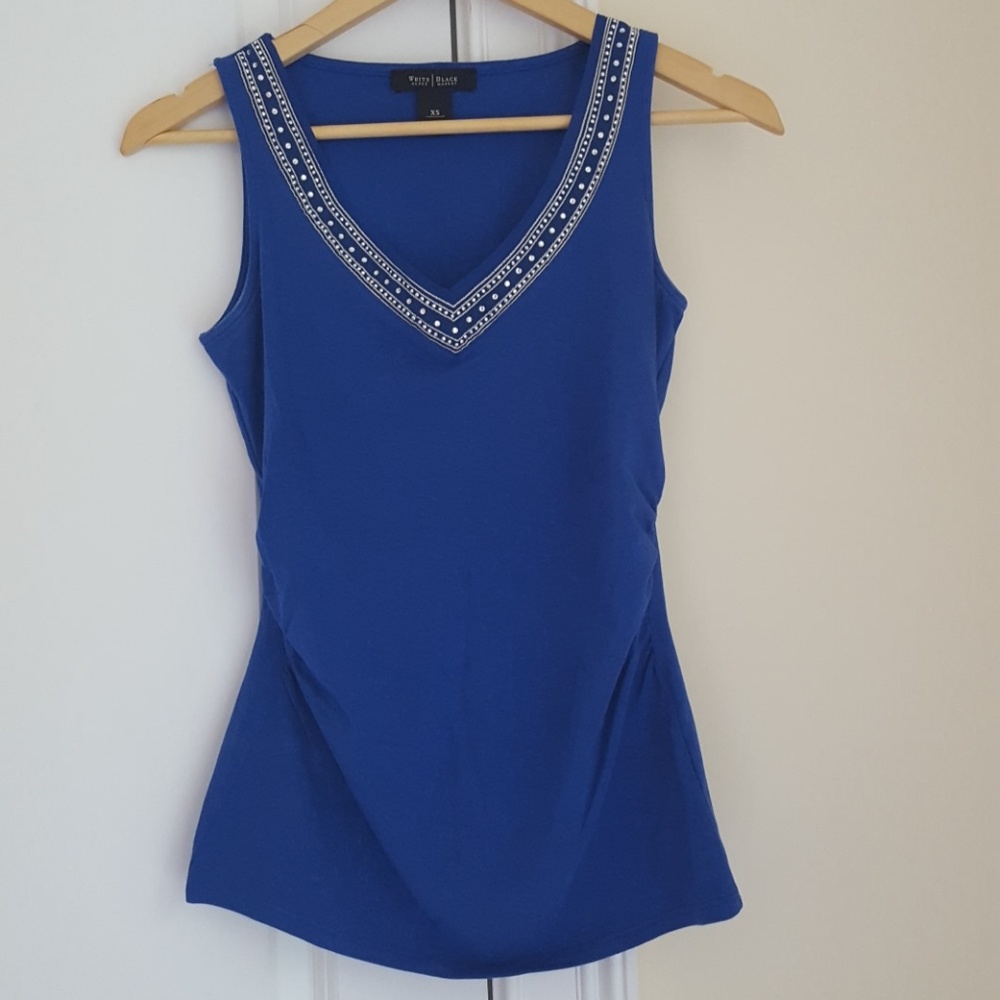 WHBM embellished v-neck tank